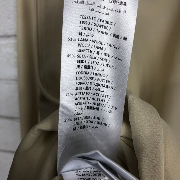 GUCCI Women's $4300 Ivory Embroidered Cady Crepe Wool-Blend Dress sz 42 NWD - Picture 12 of 12